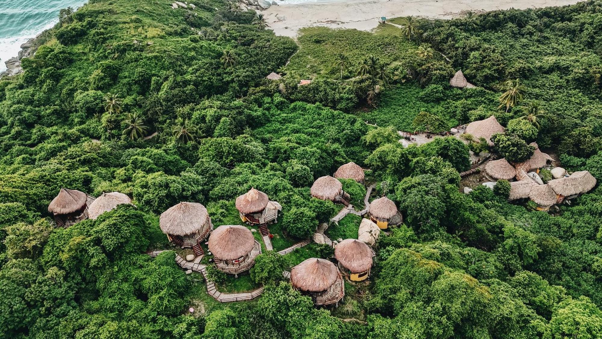 ホテル Ecohabs Tequendama - Parque Tayrona エル・ザイノ エクステリア 写真